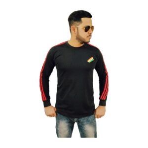 INDIAN ARMY TIRANGA T SHIRT BLACK FULL SLEEVE