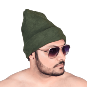 GREEN WOOLEN CAP